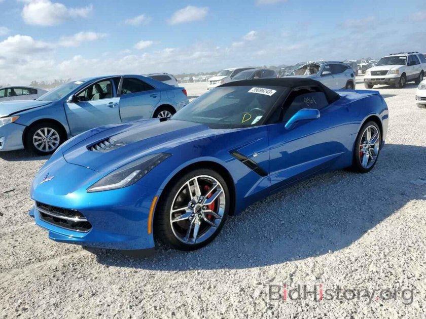 Шевроле Корвет голубой