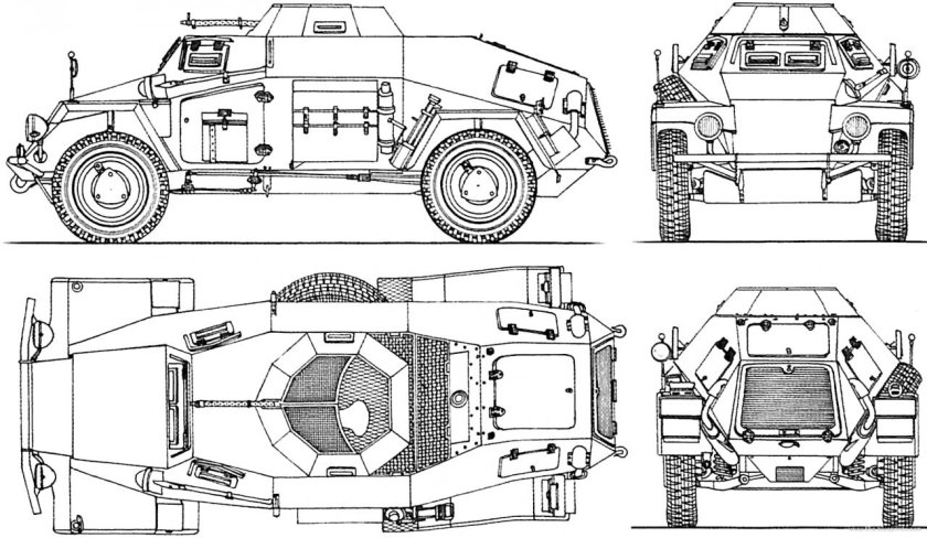 Броневик немецкий SD KFZ 221