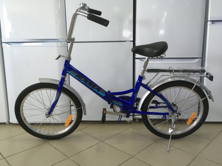 Велосипед Кама складной синий