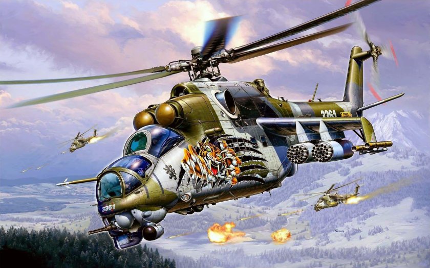 Вертолет \ ми-24а\