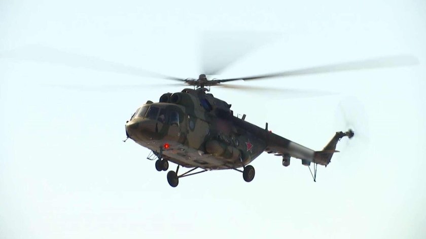 Украинский вертолёт ми-8 ВСУ