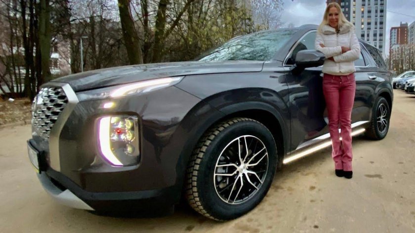 Лиса рулит новый Хендай Палисад