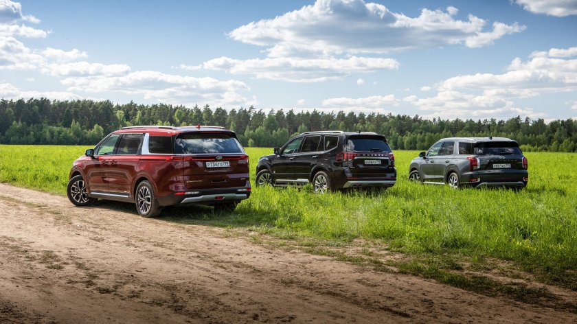 Киа Карнивал и Хендай Палисад