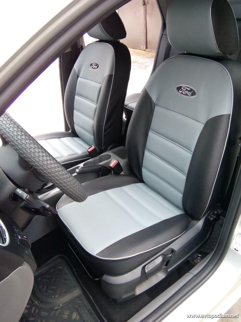 Чехлы экокожа форд фьюжн