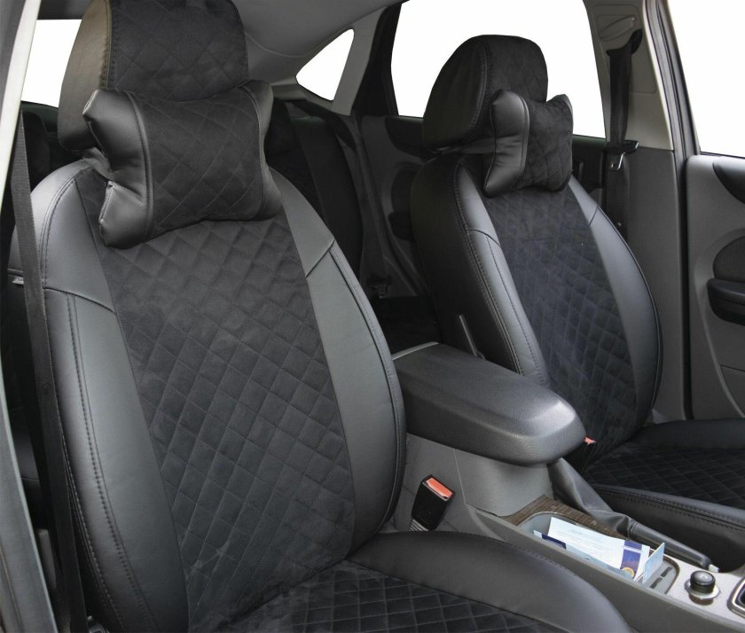 Чехлы автопилот алькантара ромб