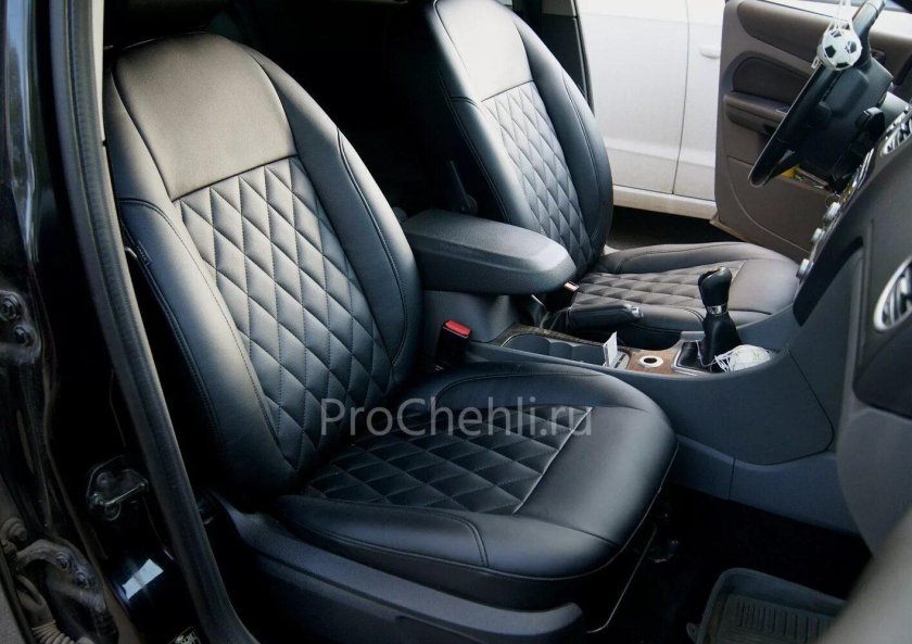 Чехлы экокожа Форд фокус 2