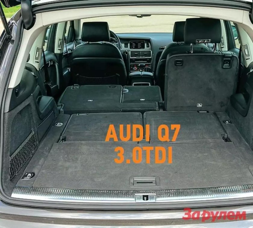 Размер багажника Ауди q7