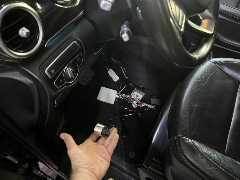 Установка сигнализации с автозапуском