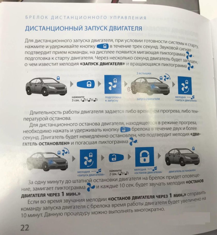 Пандора дистанционный запуск двигателя с брелка