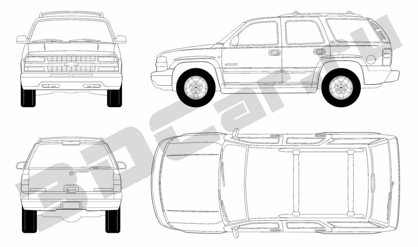 Chevrolet Tahoe чертеж