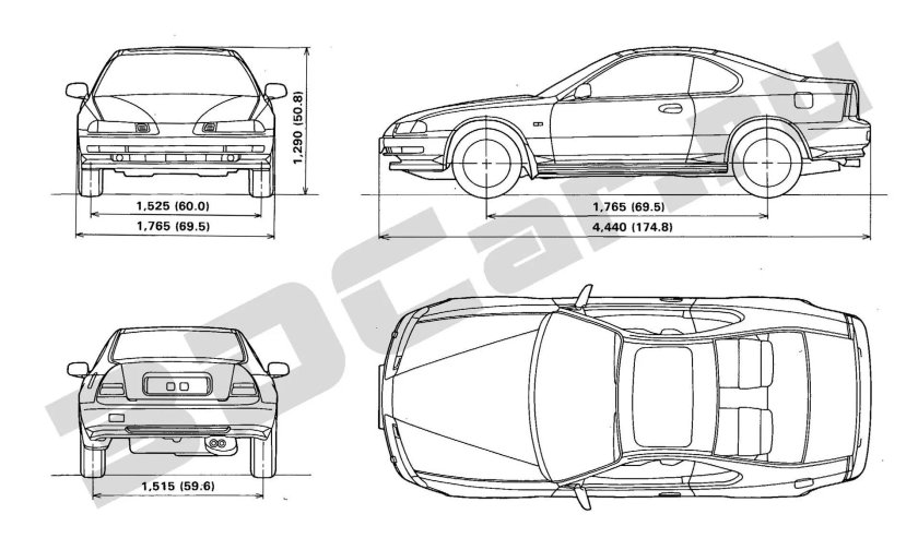 Габариты Хонда Аккорд 5