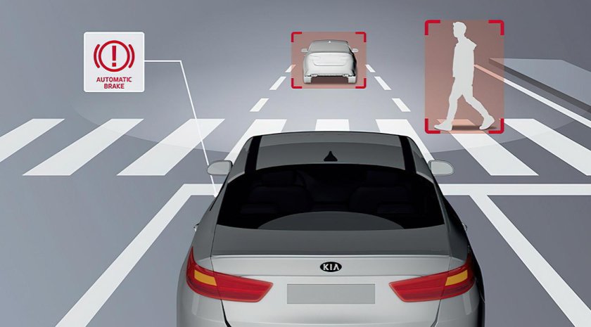 Система автоматического экстренного торможения