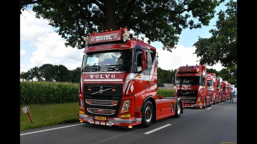 Вольво fh16 красная