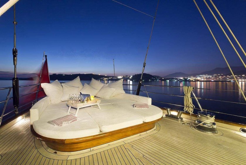 Палуба яхты