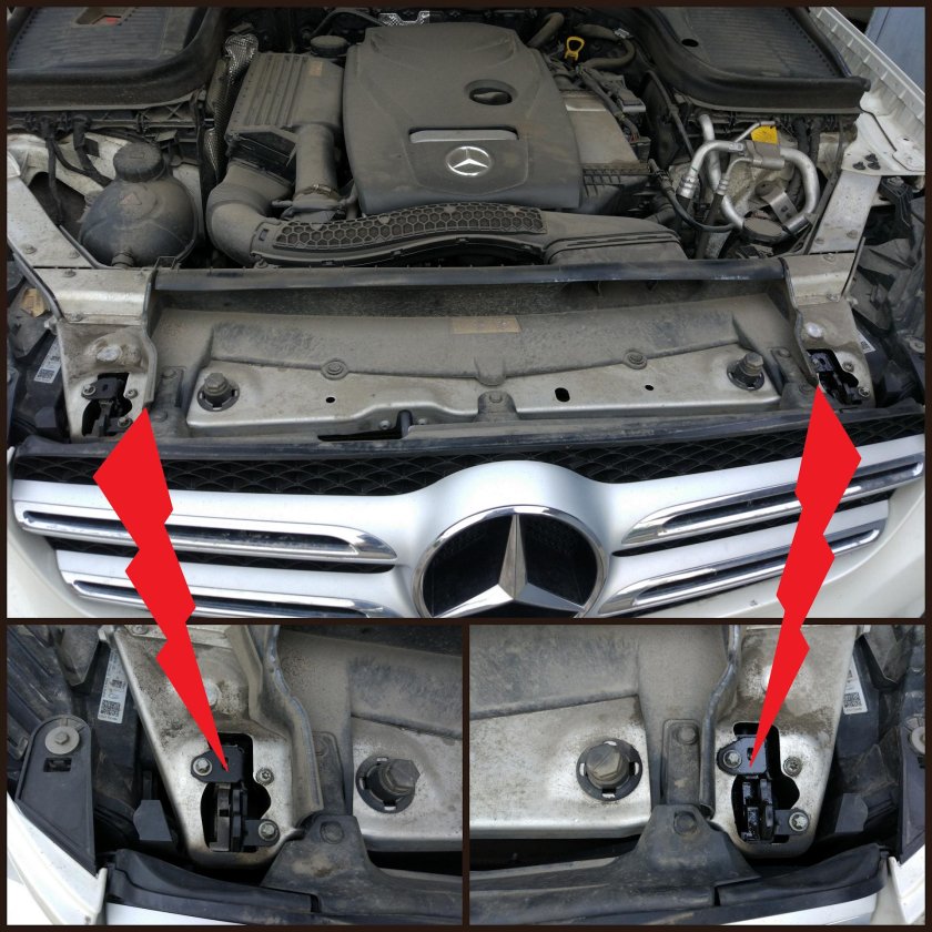 Мерседес w203 датчик капота