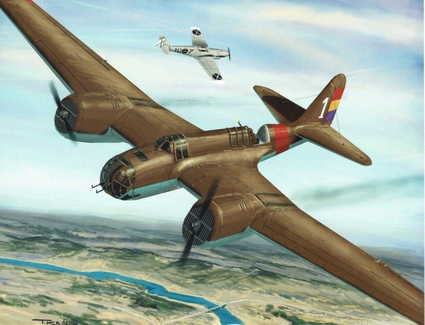 Сб-2 бомбардировщик