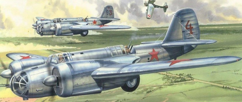 Сб-2 бомбардировщик