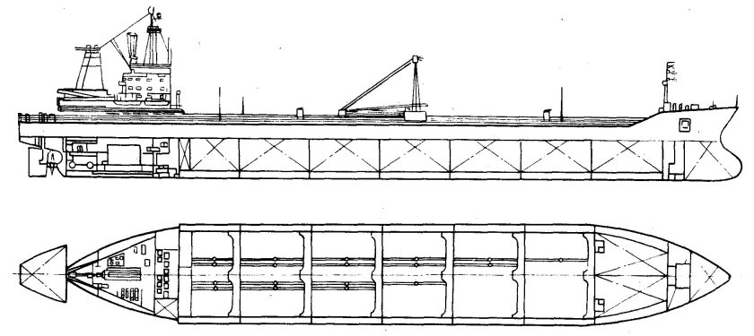 Проект р-70046 Тип Михаил Ульянов чертеж