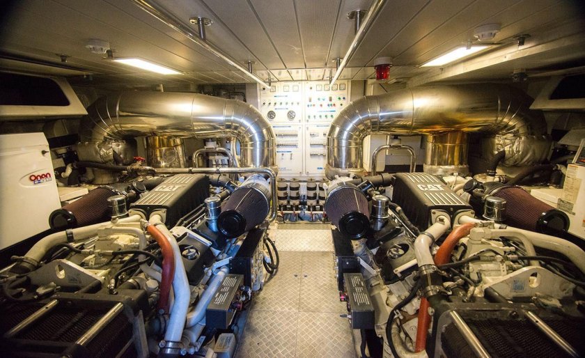 Моторное отделение корабля