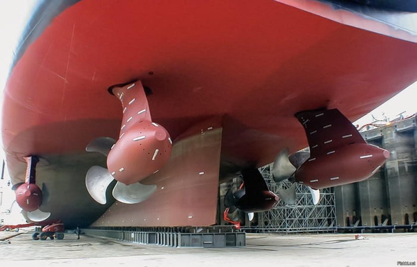 Куин Мэри 2 гребные винты