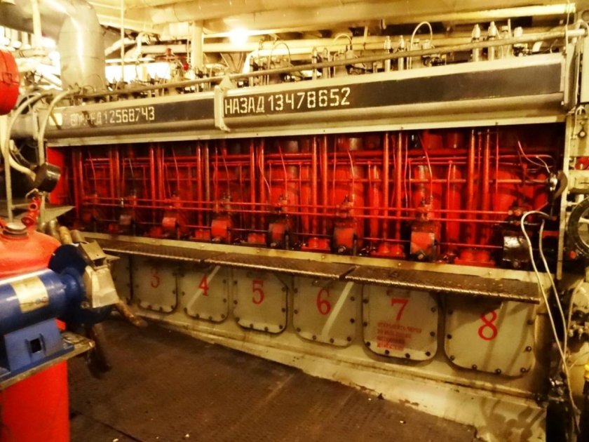 Машинное отделение на судне