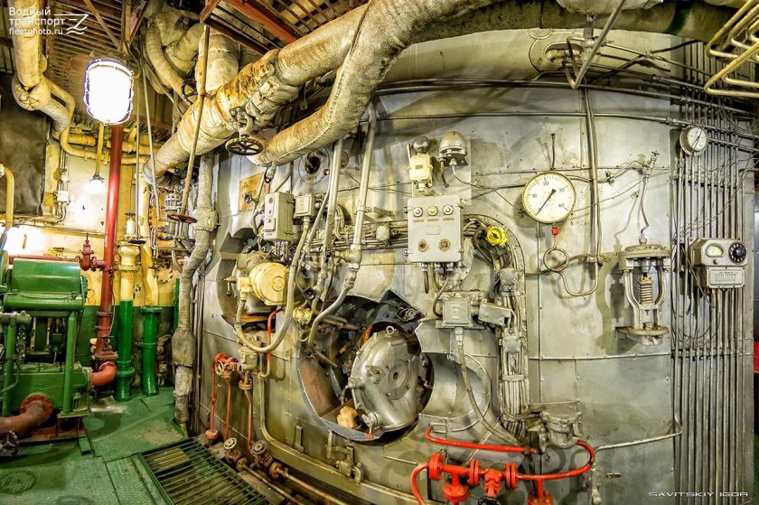 Ледокол Красин машинное отделение