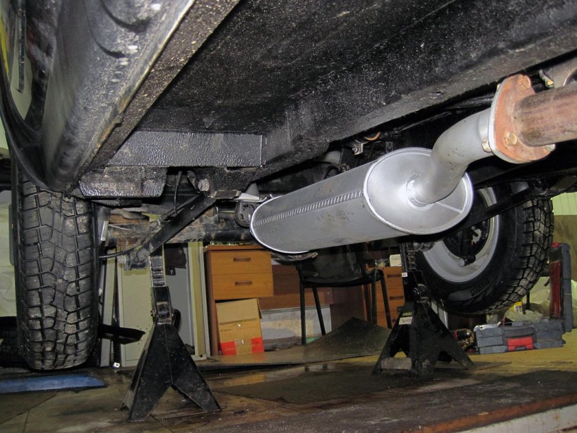 Глушитель под ГБО Нива 2121