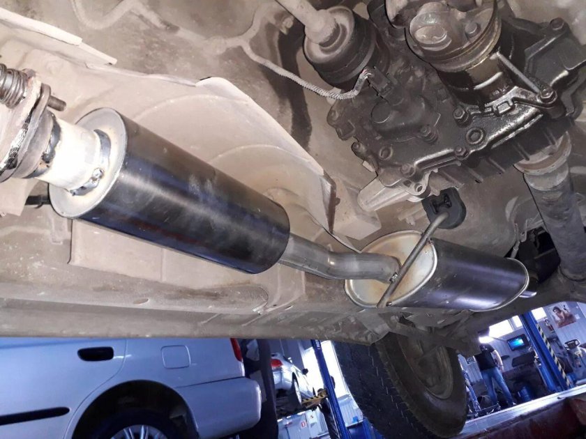 Выхлопная система Niva Chevrolet с ГБО