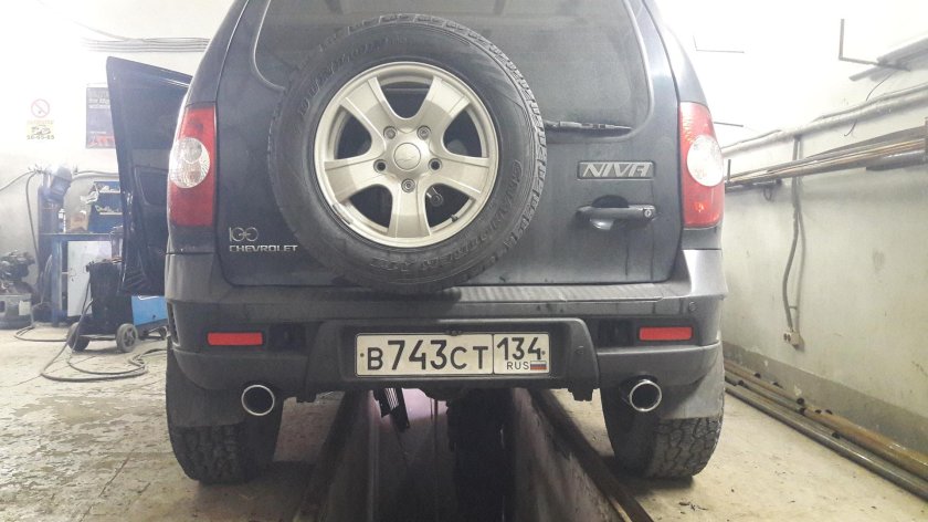 Двойной выхлоп на ниву Шевроле