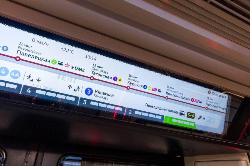 Поезд метро Москва 2020