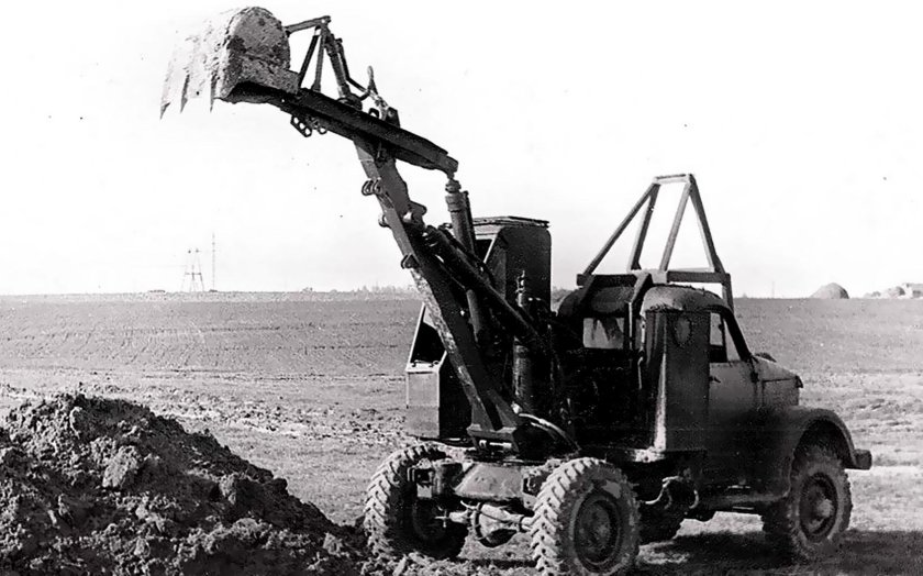 Экскаватор э-151 на базе ГАЗ-63