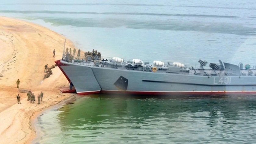 Юрий Олефиренко десантный корабль