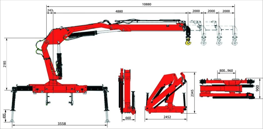 Кран манипулятор прицепной ИК 1501 Т 00