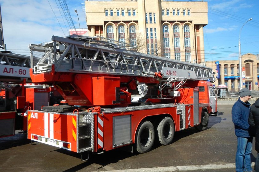 Автолестница пожарная ал-50 КАМАЗ