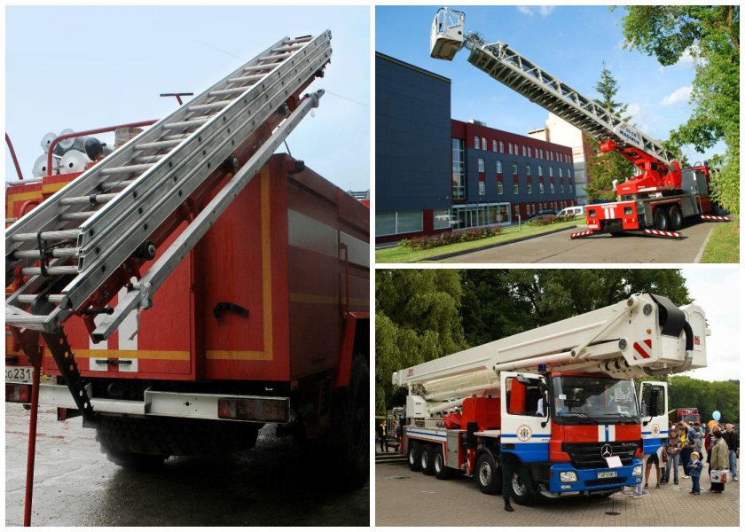 Автолестница пожарная ал-50 КАМАЗ