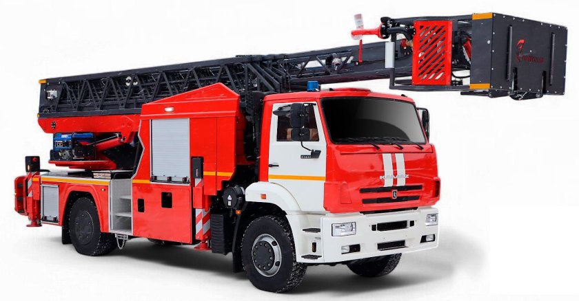 Пожарная автолестница ал-52 (камаз-65201)-130вр