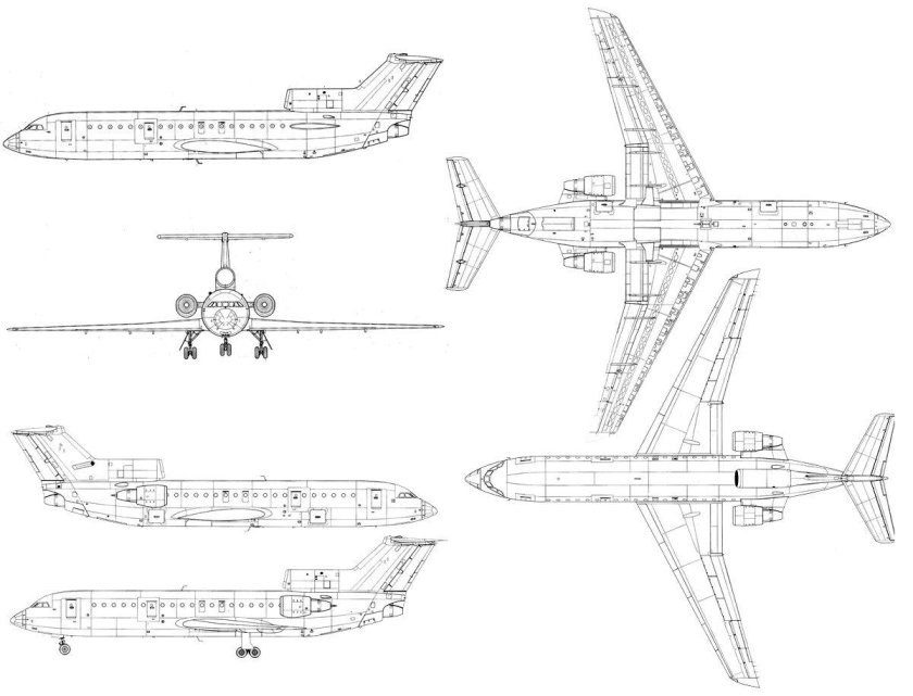 Як 42 схема самолета