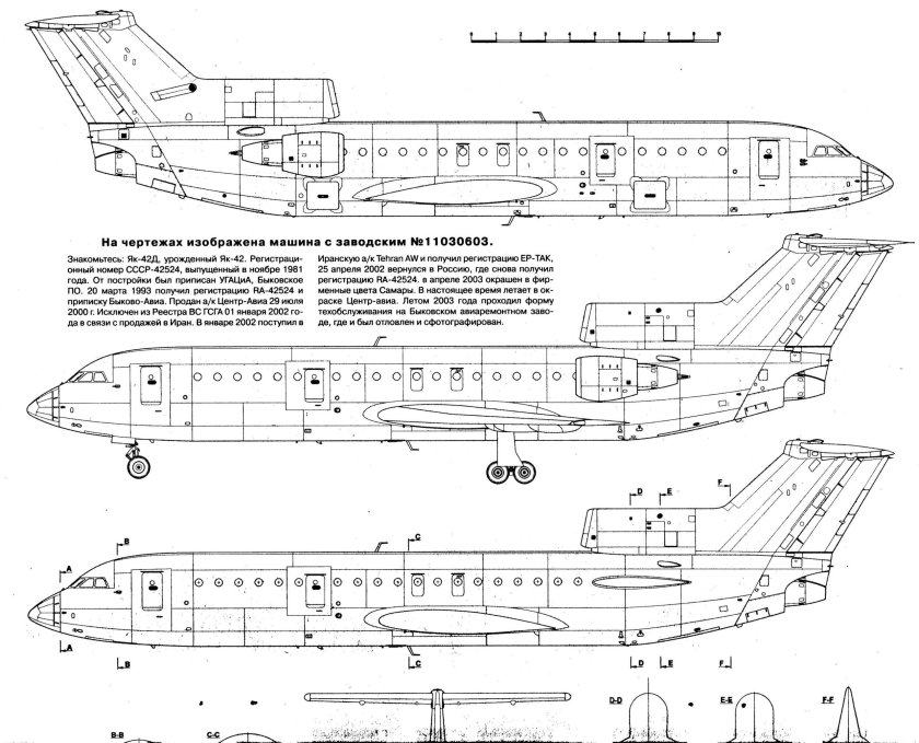 Як 42 конструкция самолета