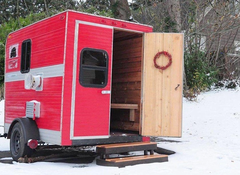 Баня кемпер на колесах