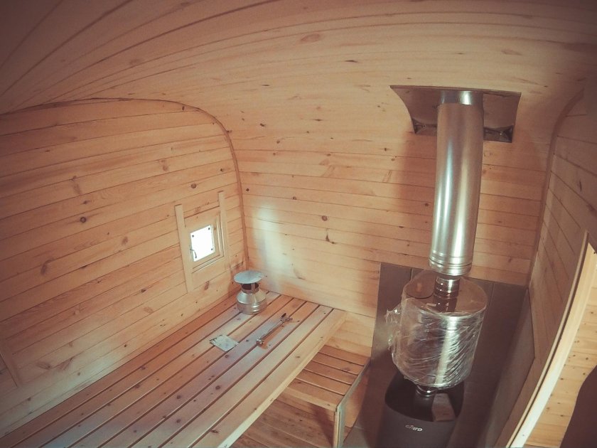 Баня бочка Квадро 2м