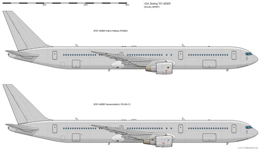 Боинг 767 300 er чертежи