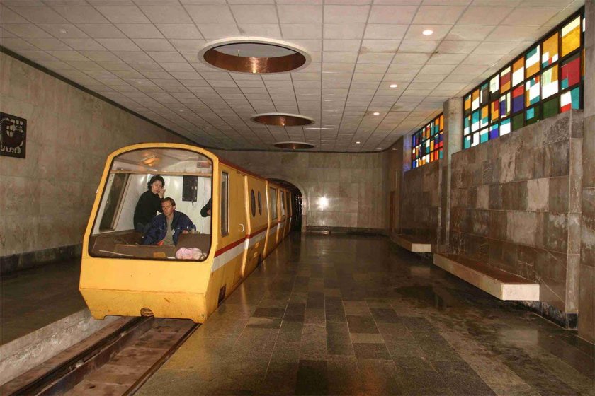 Метро Абхазии Новоафонской пещере