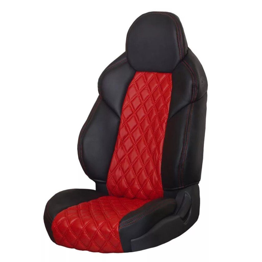 Авточехлы рекаро экокожа ромб