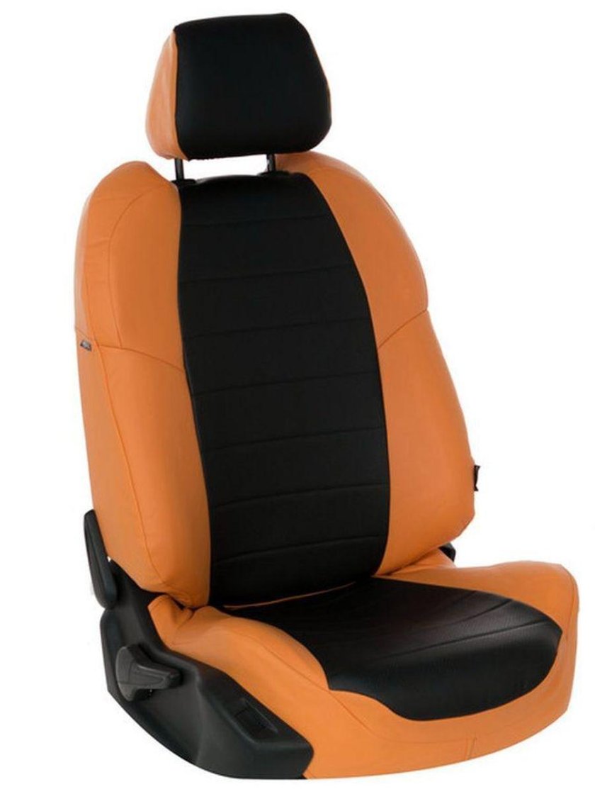 Чехлы Автопилот оранжевый с черным