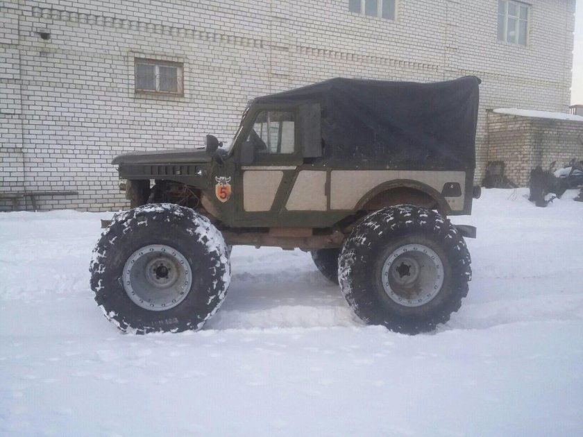 Болотоход с кабиной от ЗИЛ 157