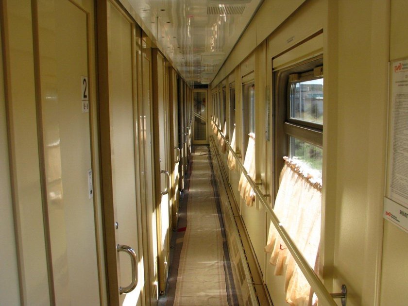 Пассажирский купейный вагон РЖД
