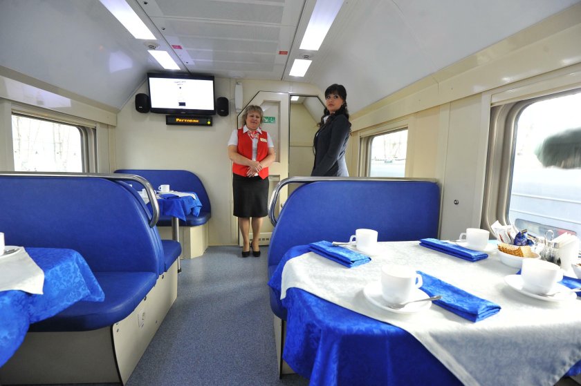 Поезд Невский экспресс вагон ресторан