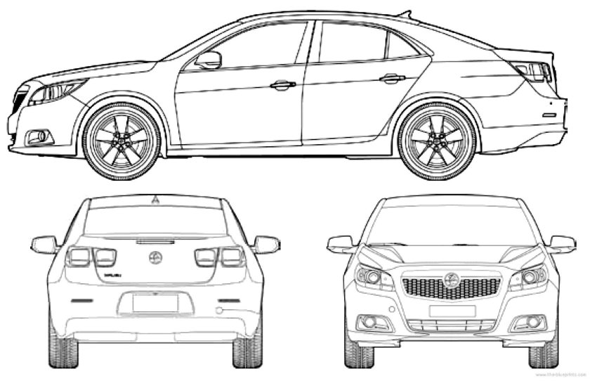 Chevrolet Malibu габариты