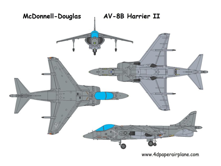 Harrier av-8 чертежи