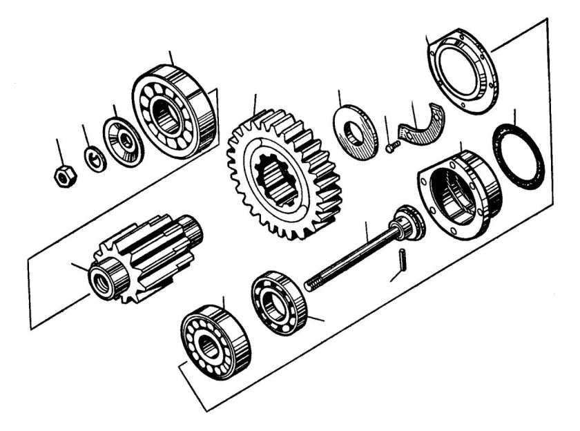 Бортовой редуктор т-170